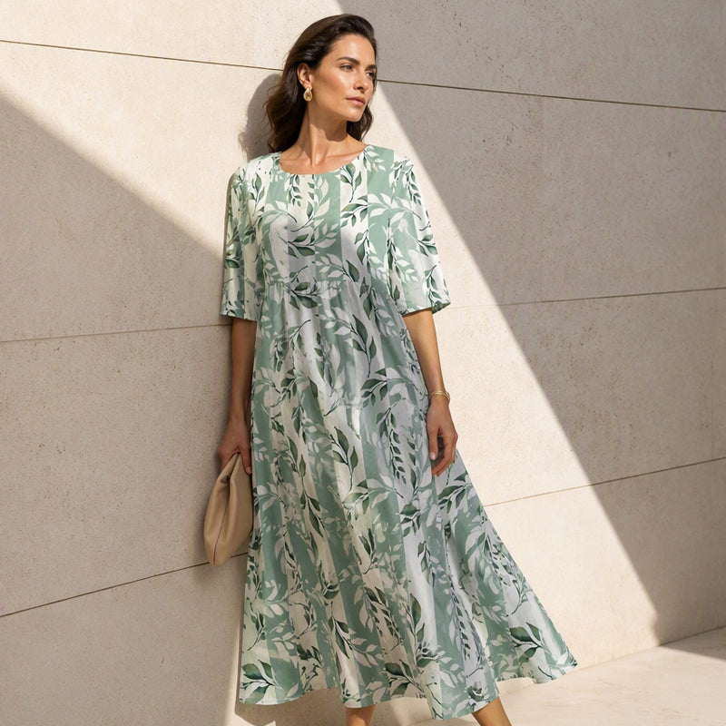 ✨Promotion exceptionnelle : 50 % de réduction 👗 Robe imprimée à manches courtes pour femme, avec poches
