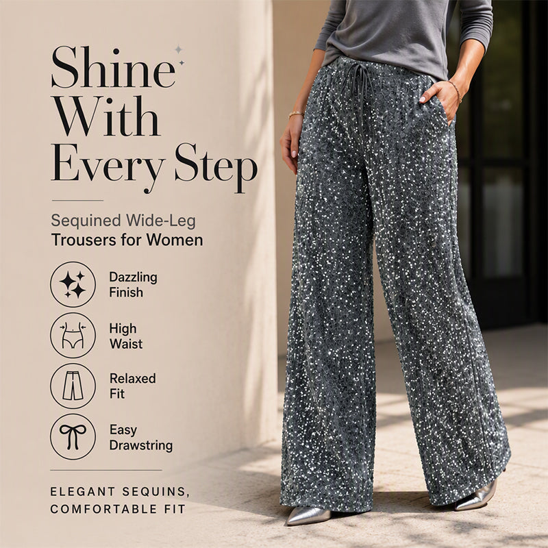 Pantalon droit à taille élastiquée pour femme