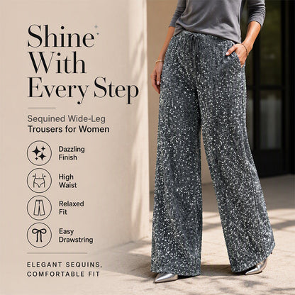 Pantalon droit à taille élastiquée pour femme