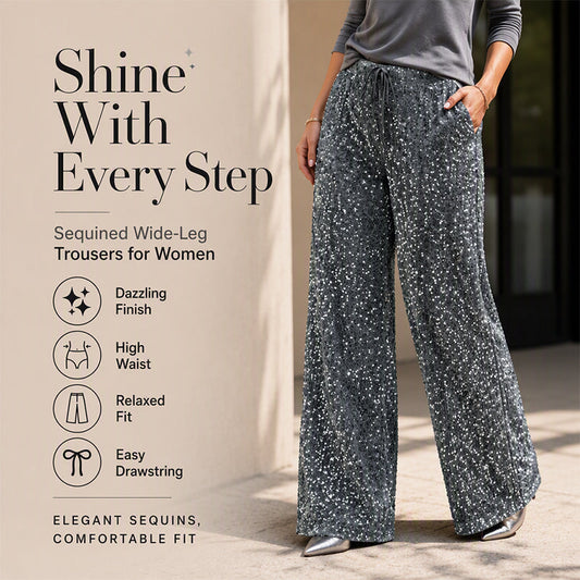 Pantalon droit à taille élastiquée pour femme