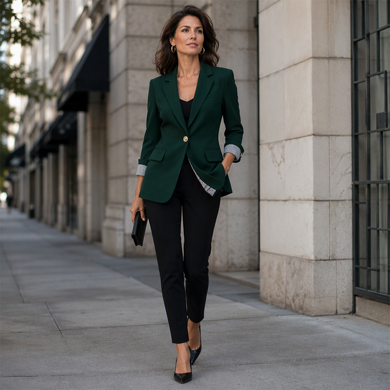Veste blazer décontractée pour femme