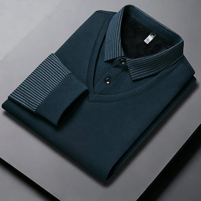🔥49% DE RÉDUCTION ! 🍂 Chemise à Col Rayé 2 Pièces - Style Automne/Hiver en Coton Respirant et Confortable 👔📦
