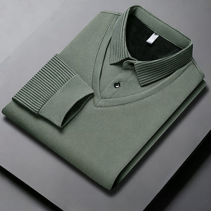 🔥49% DE RÉDUCTION ! 🍂 Chemise à Col Rayé 2 Pièces - Style Automne/Hiver en Coton Respirant et Confortable 👔📦
