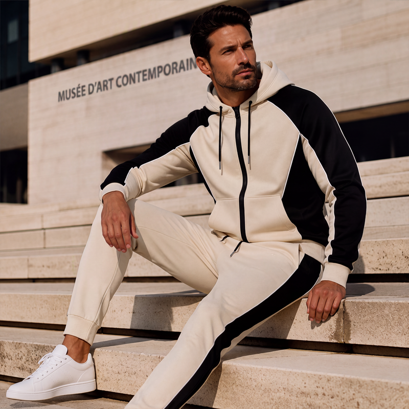 🔥 UN LOOK COMPLET SANS EFFORT | Ensemble Homme Color Block 2 Pièces -50 %