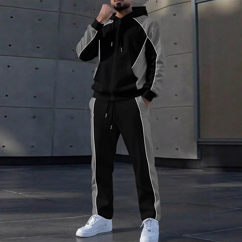 🔥 UN LOOK COMPLET SANS EFFORT | Ensemble Homme Color Block 2 Pièces -50 %