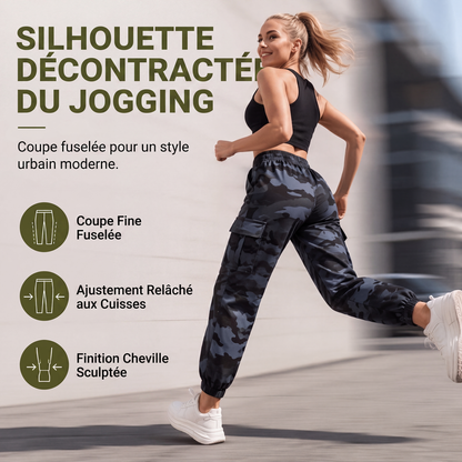 🌿 Confort & Liberté | Jogger Cargo Femme Multi-Poches