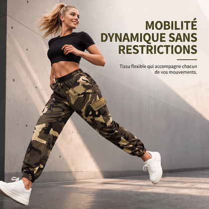 🌿 Confort & Liberté | Jogger Cargo Femme Multi-Poches