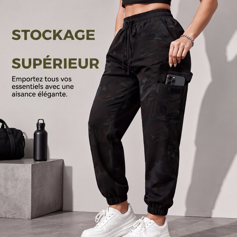 🌿 Confort & Liberté | Jogger Cargo Femme Multi-Poches