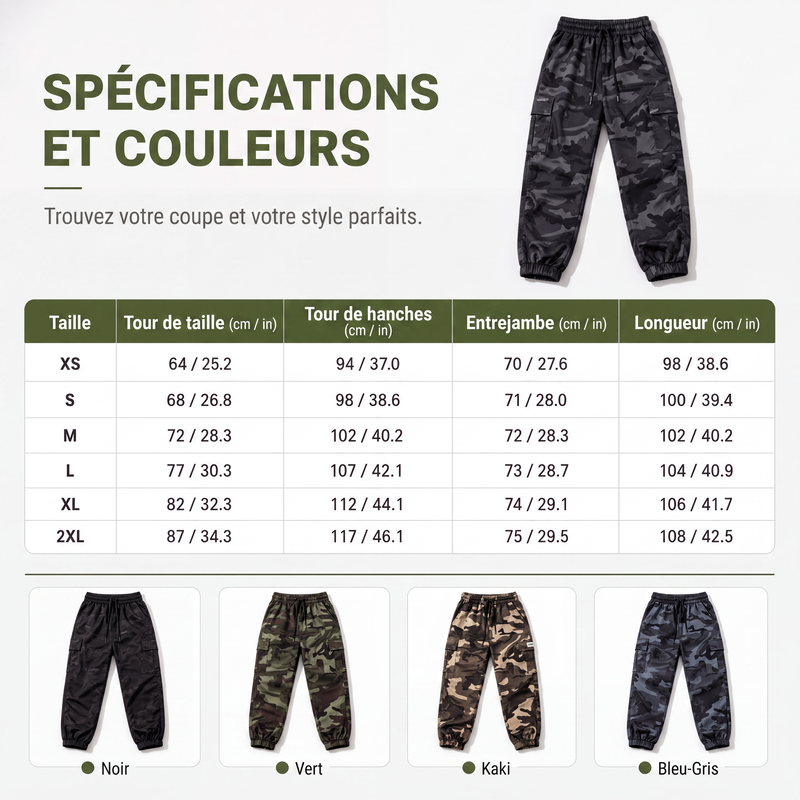🌿 Confort & Liberté | Jogger Cargo Femme Multi-Poches