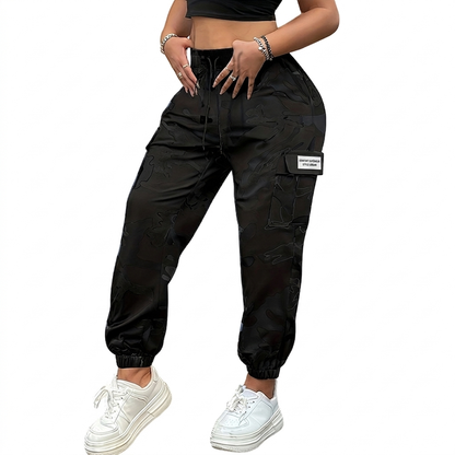 🌿 Confort & Liberté | Jogger Cargo Femme Multi-Poches