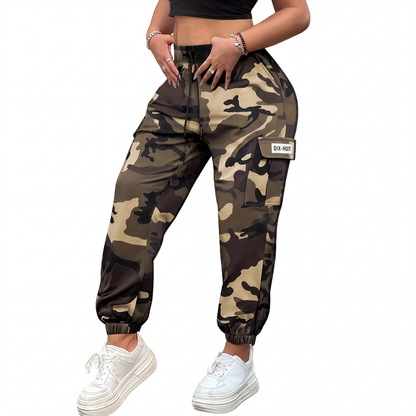🌿 Confort & Liberté | Jogger Cargo Femme Multi-Poches