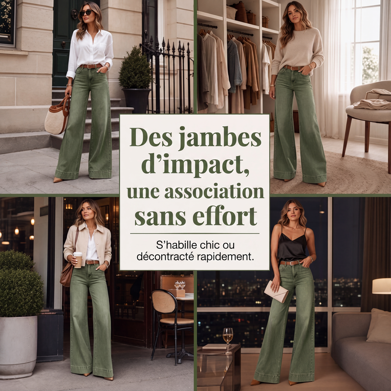 👖 L'ALLURE VINTAGE QUI CHANGE TOUT | Jean Wide Leg Taille Haute -50 %