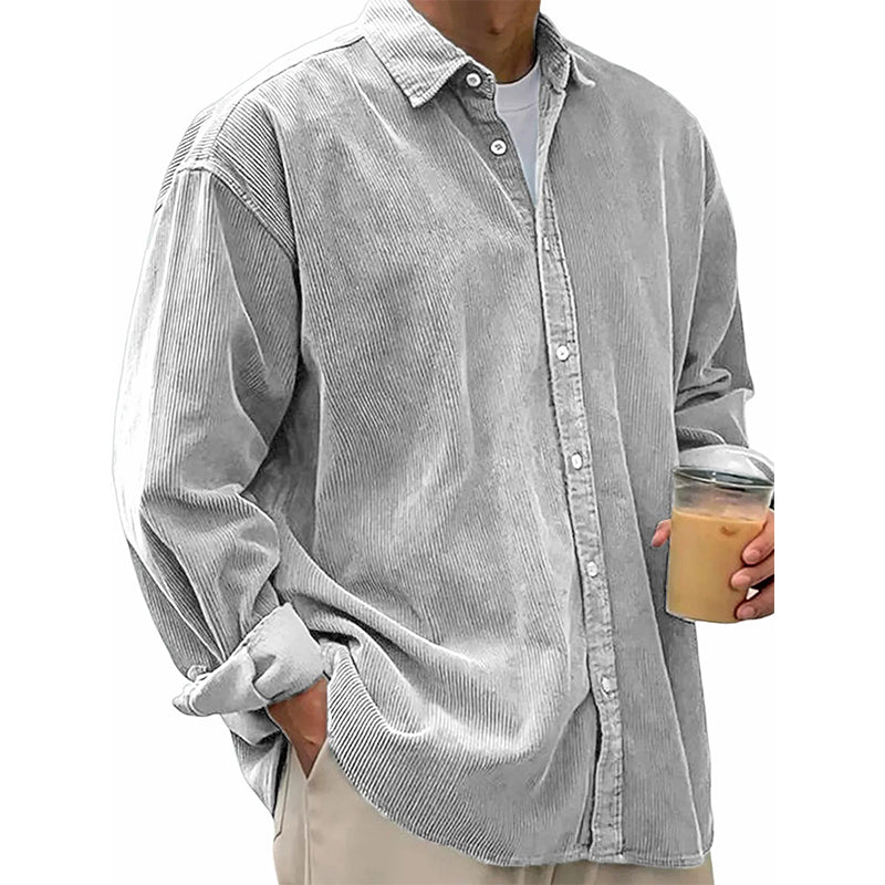 🍂 L'ESPRIT VINTAGE AU QUOTIDIEN | Chemise Homme en Velours Côtelé -50 %