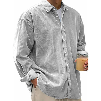 🍂 L'ESPRIT VINTAGE AU QUOTIDIEN | Chemise Homme en Velours Côtelé -50 %