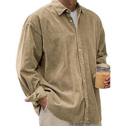 🍂 L'ESPRIT VINTAGE AU QUOTIDIEN | Chemise Homme en Velours Côtelé -50 %