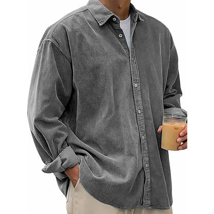 🍂 L'ESPRIT VINTAGE AU QUOTIDIEN | Chemise Homme en Velours Côtelé -50 %