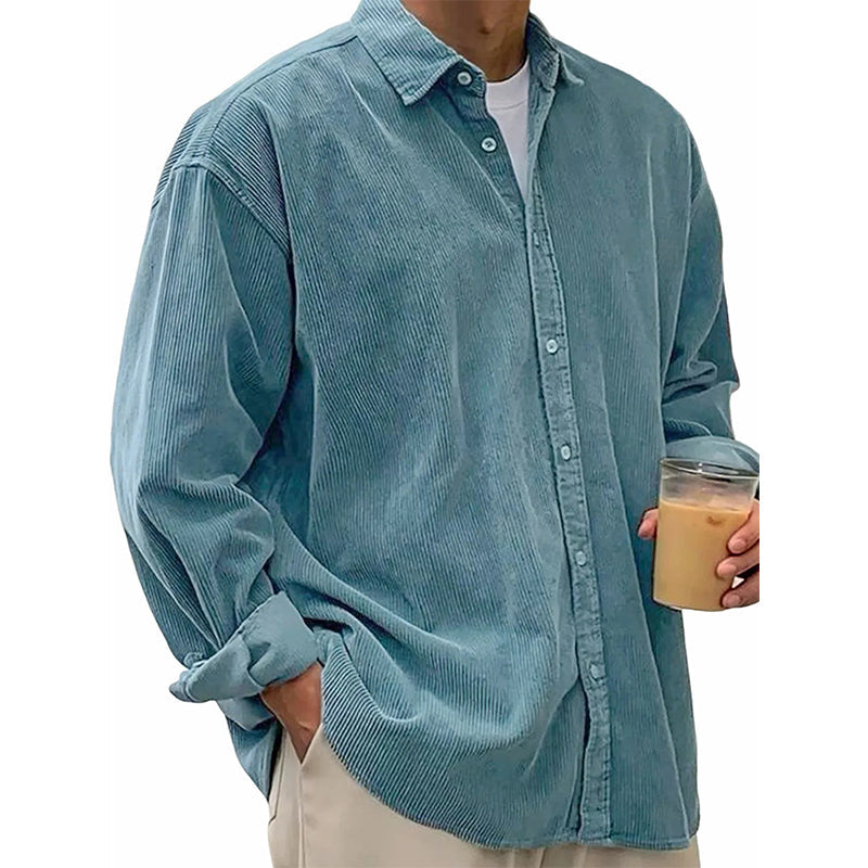 🍂 L'ESPRIT VINTAGE AU QUOTIDIEN | Chemise Homme en Velours Côtelé -50 %