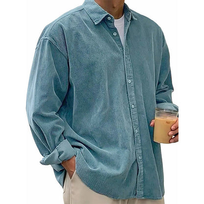 🍂 L'ESPRIT VINTAGE AU QUOTIDIEN | Chemise Homme en Velours Côtelé -50 %
