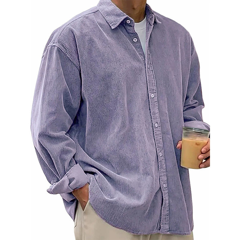 🍂 L'ESPRIT VINTAGE AU QUOTIDIEN | Chemise Homme en Velours Côtelé -50 %