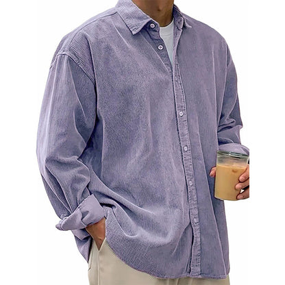 🍂 L'ESPRIT VINTAGE AU QUOTIDIEN | Chemise Homme en Velours Côtelé -50 %