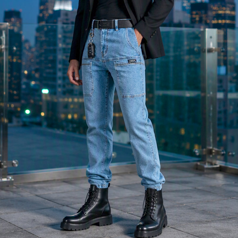 Jean droit léger pour homme