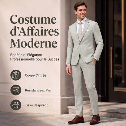 Costume 2 pièces ajusté pour homme