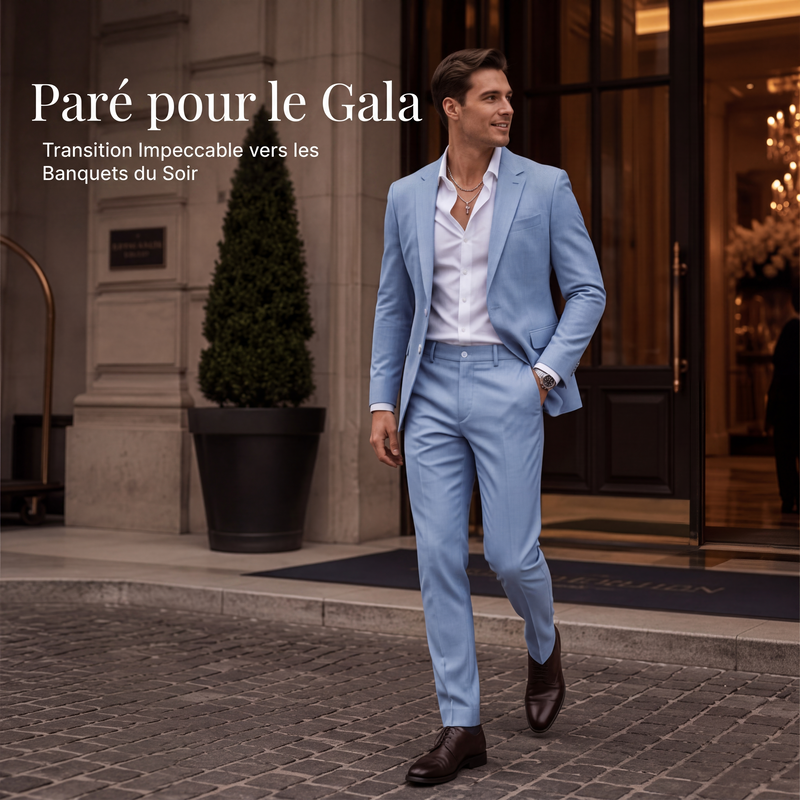 Costume 2 pièces ajusté pour homme