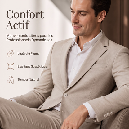 Costume 2 pièces ajusté pour homme