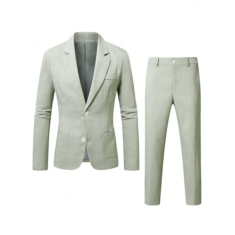 Costume 2 pièces ajusté pour homme