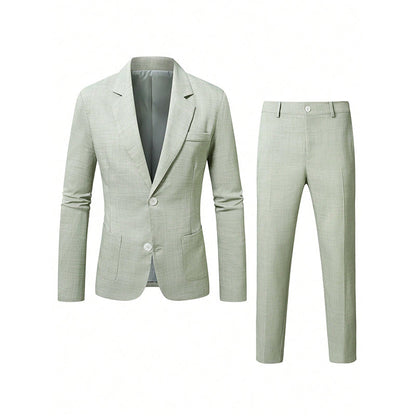 Costume 2 pièces ajusté pour homme