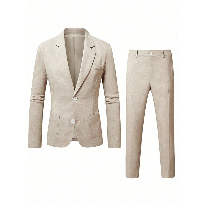 Costume 2 pièces ajusté pour homme