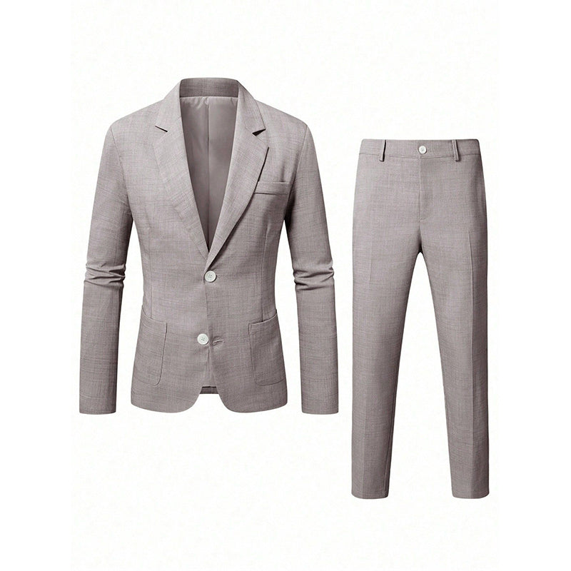Costume 2 pièces ajusté pour homme
