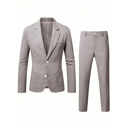 Costume 2 pièces ajusté pour homme