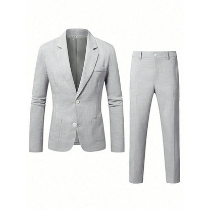 Costume 2 pièces ajusté pour homme