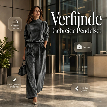 Verfijnde Woon-Werk Gebreide Set