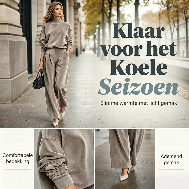 Verfijnde Woon-Werk Gebreide Set