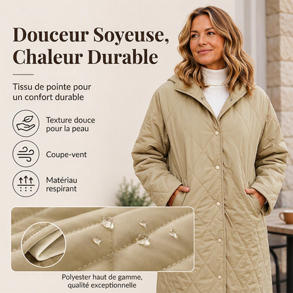 🌙 OFFRE LIMITÉE -50% ! 💕 Manteaux à capuche matelassés diamant pour femme, pour l'hiver
