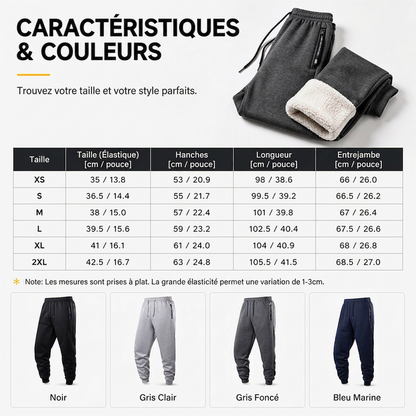 Pantalon de survêtement chaud et confortable