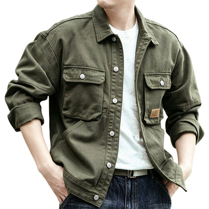 Veste cargo classique coupe ample pour homme