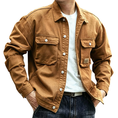 Veste cargo classique coupe ample pour homme