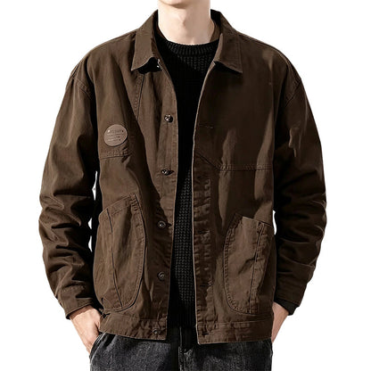 Veste cargo classique coupe ample pour homme