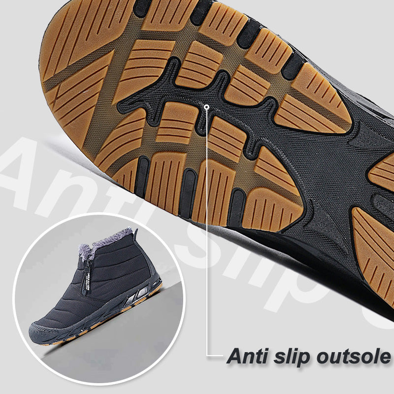 Bottes d'hiver imperméables pour la neige, doublées de fausse fourrure, pour une chaleur optimaleW