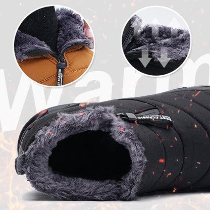 Bottes d'hiver imperméables pour la neige, doublées de fausse fourrure, pour une chaleur optimaleW