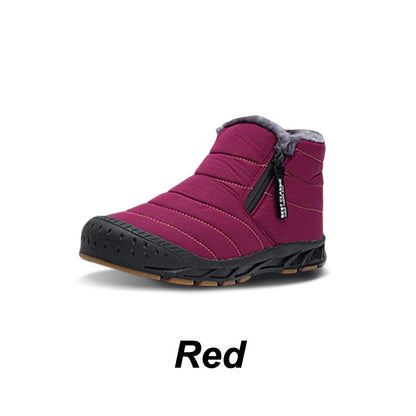 Bottes d'hiver imperméables pour la neige, doublées de fausse fourrure, pour une chaleur optimaleW