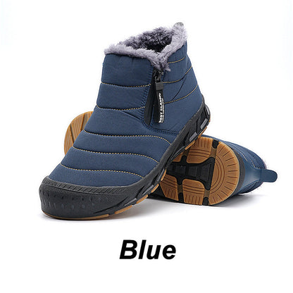 Bottes d'hiver imperméables pour la neige, doublées de fausse fourrure, pour une chaleur optimaleW
