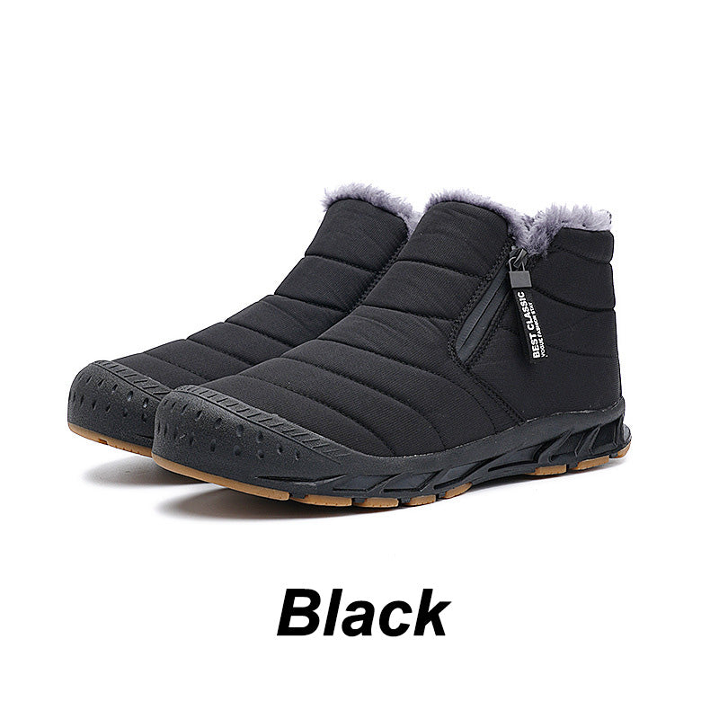 Bottes d'hiver imperméables pour la neige, doublées de fausse fourrure, pour une chaleur optimaleW