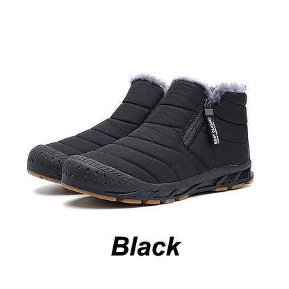 Bottes d'hiver imperméables pour la neige, doublées de fausse fourrure, pour une chaleur optimaleW