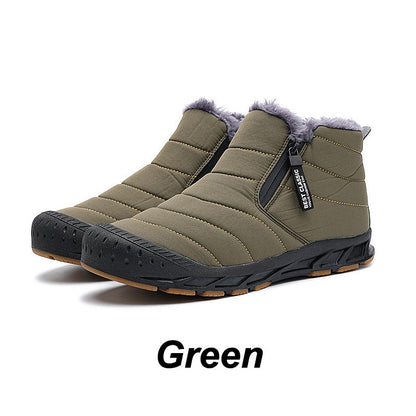 Bottes d'hiver imperméables pour la neige, doublées de fausse fourrure, pour une chaleur optimaleW