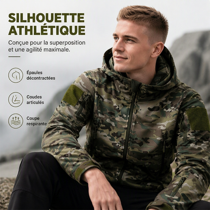 Veste à capuche de camouflage outdoor pour homme