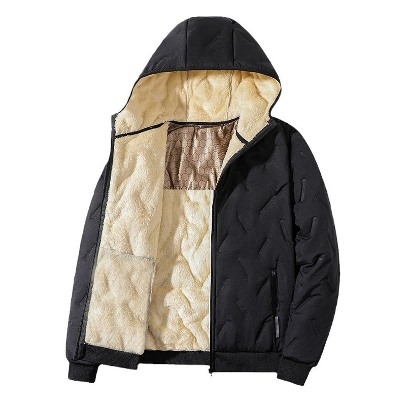 Veste à capuche épaisse d'hiver pour homme